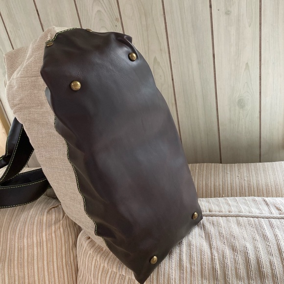 patron leather green stitching tote insulated canvas limited edition bag purse - Picture 8 of 10